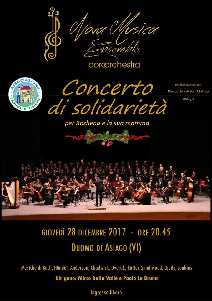 CONCERTO DI SOLIDARIETÀ – NOVA MUSICA ENSEMBLE