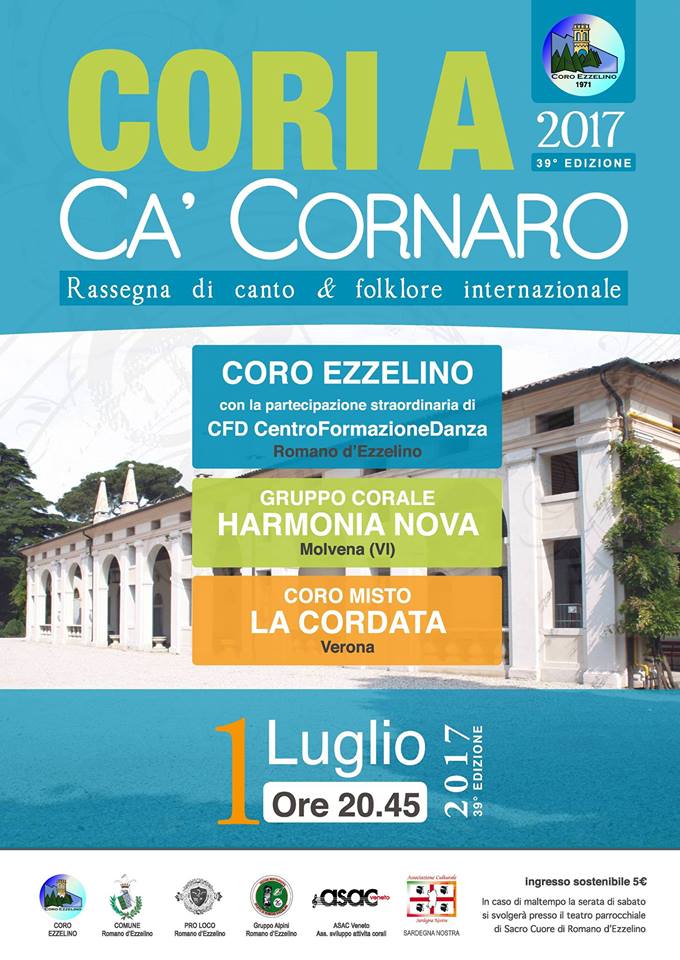 39^ EDIZIONE “CORI A CA’ CORNARO”